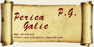 Perica Galić vizit kartica